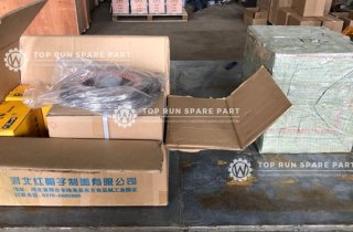 Today we sent XCMG wheel loader parts by TNT 